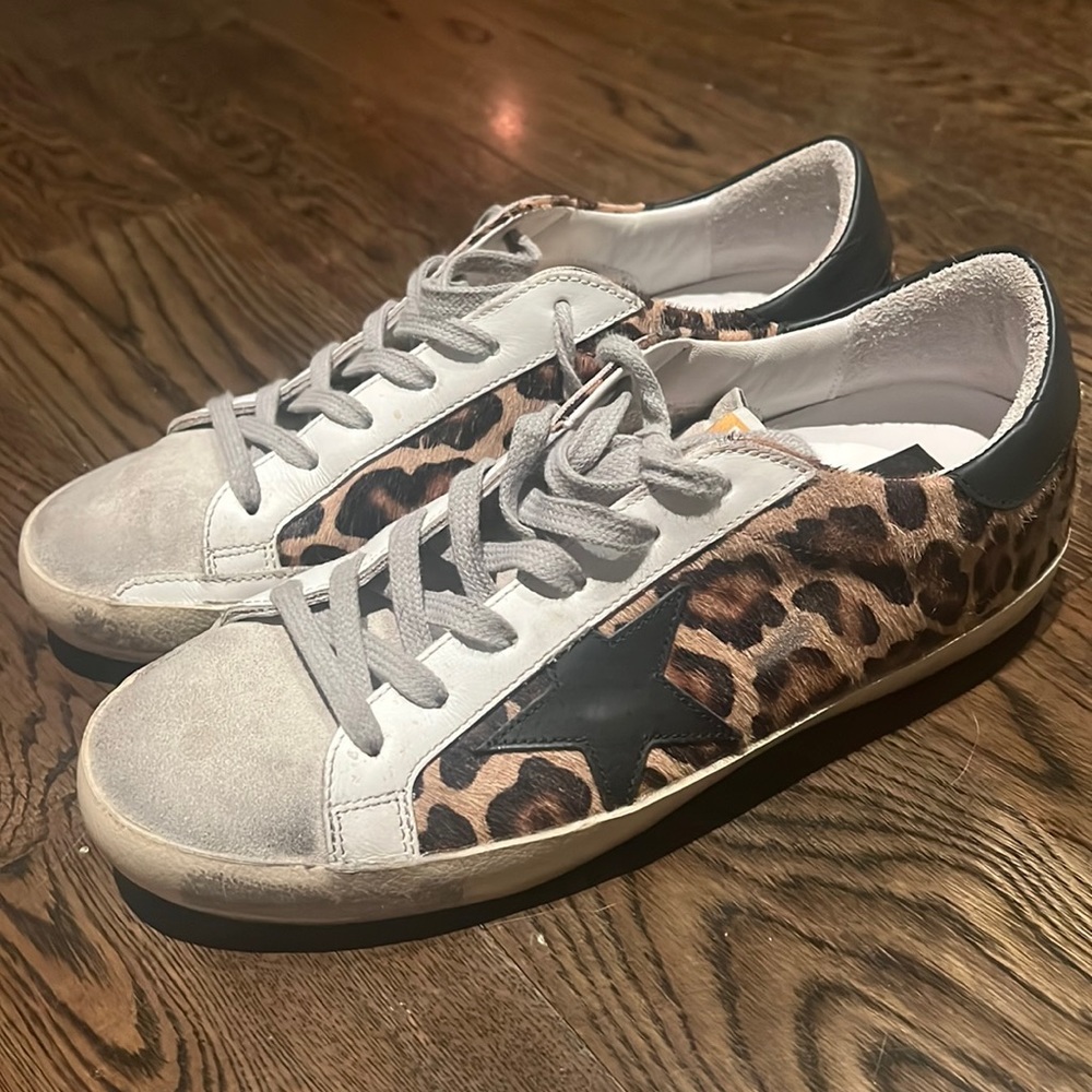 Leopard Golden Goose Sneakers